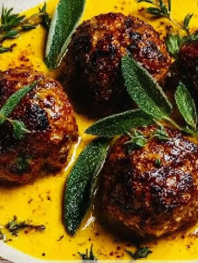 Turkey Meatballs with Pumpkin Sage Sauce