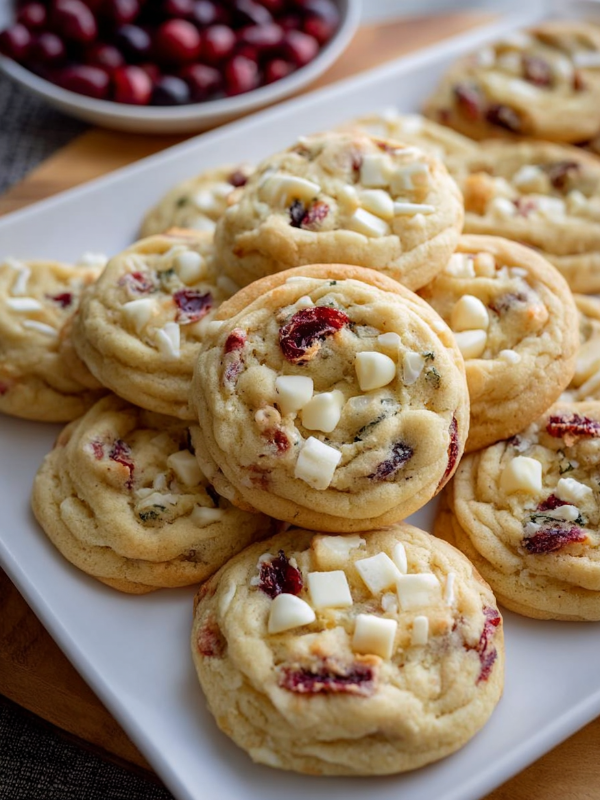 White Chocolate Cranberry Cookies