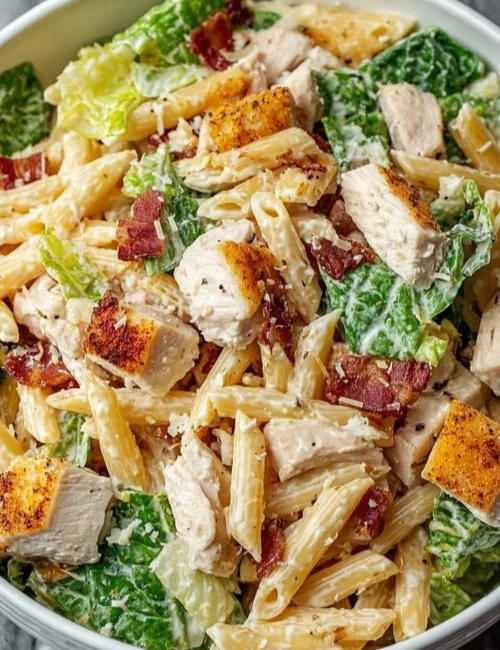 Chicken Caesar Pasta Salad