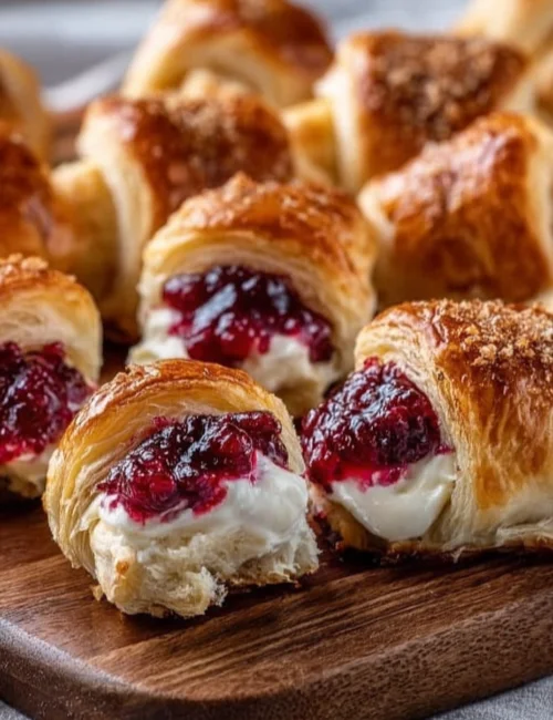 Cranberry Cream Cheese Crescent Bites