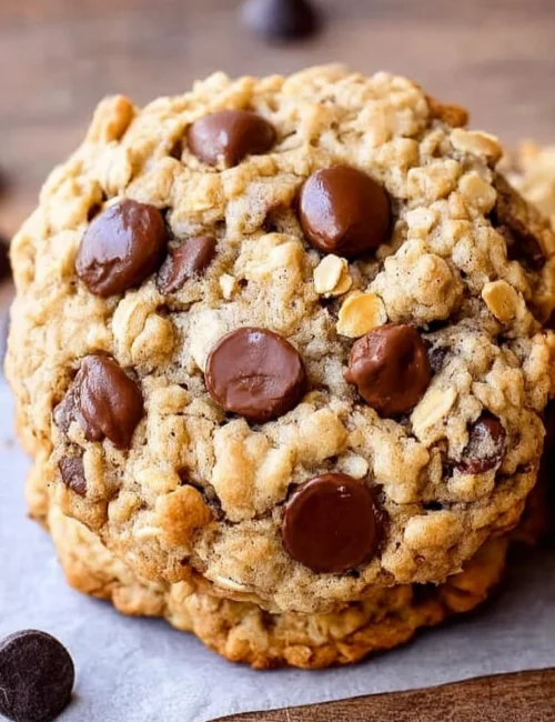 Peanut Butter Oatmeal Chocolate Chip Cookies