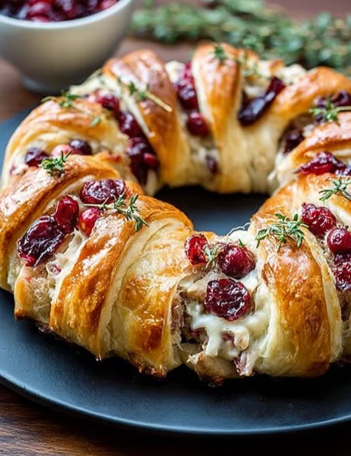 Turkey Cranberry Crescent Ring