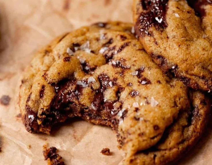 Chewy pumpkin chocolate chip cookies fresh out of the oven