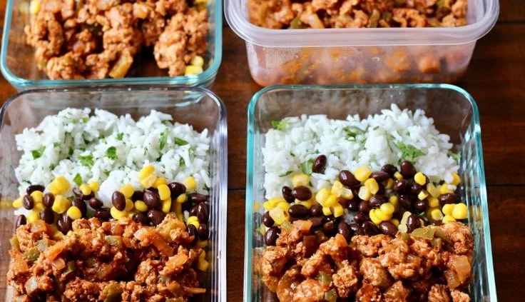 Delicious Chipotle style taco bowls with fresh ingredients and vibrant toppings