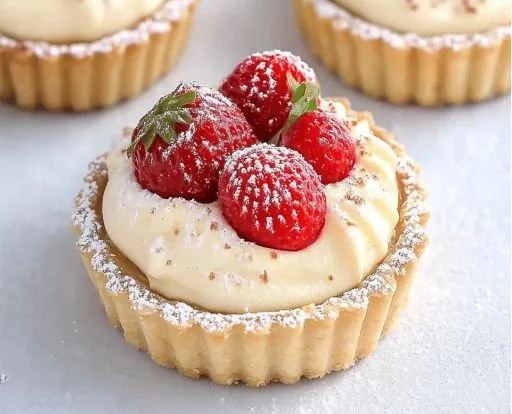Decadent white chocolate mousse tart perfectly garnished for dessert elegance.