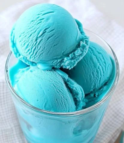 Delicious Ninja Creami Blue Moon Ice Cream served in a bowl