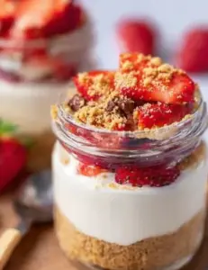 High Protein Cheesecake Jars Recipe