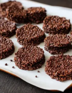 Dark Chocolate Quinoa Crisps
