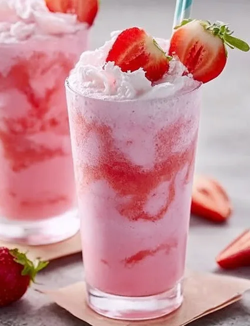 Pink Strawberry Coconut Refresher