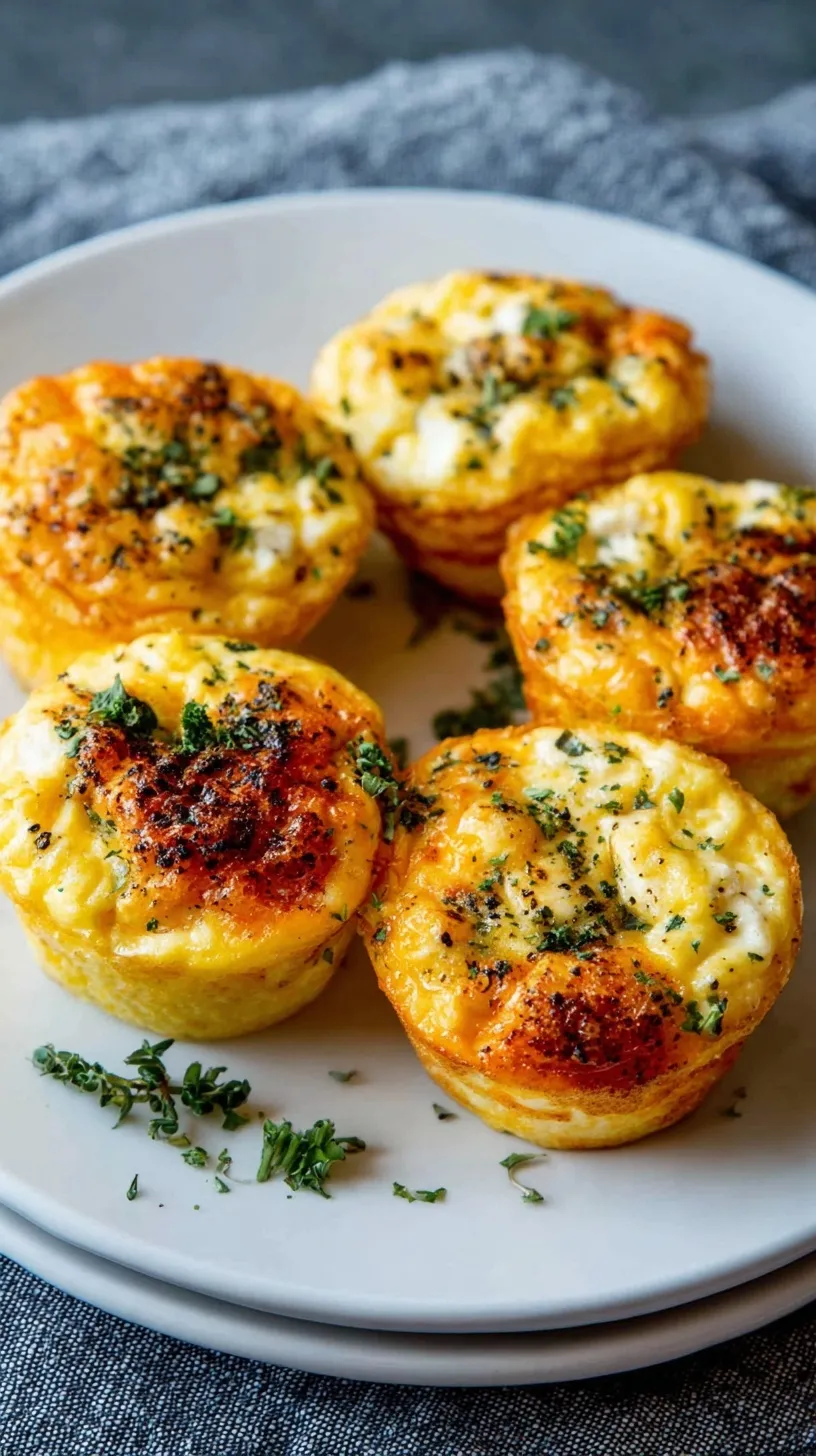 Golden brown egg bites with spinach and red peppers in a silicone muffin tin