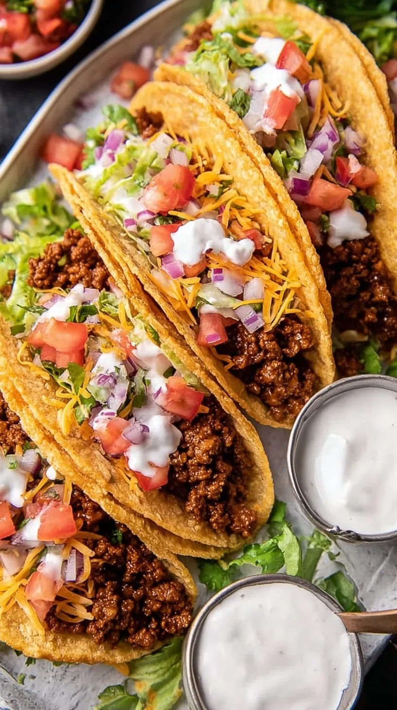 Platter of grilled carne asada street tacos with lime, radish, and cilantro